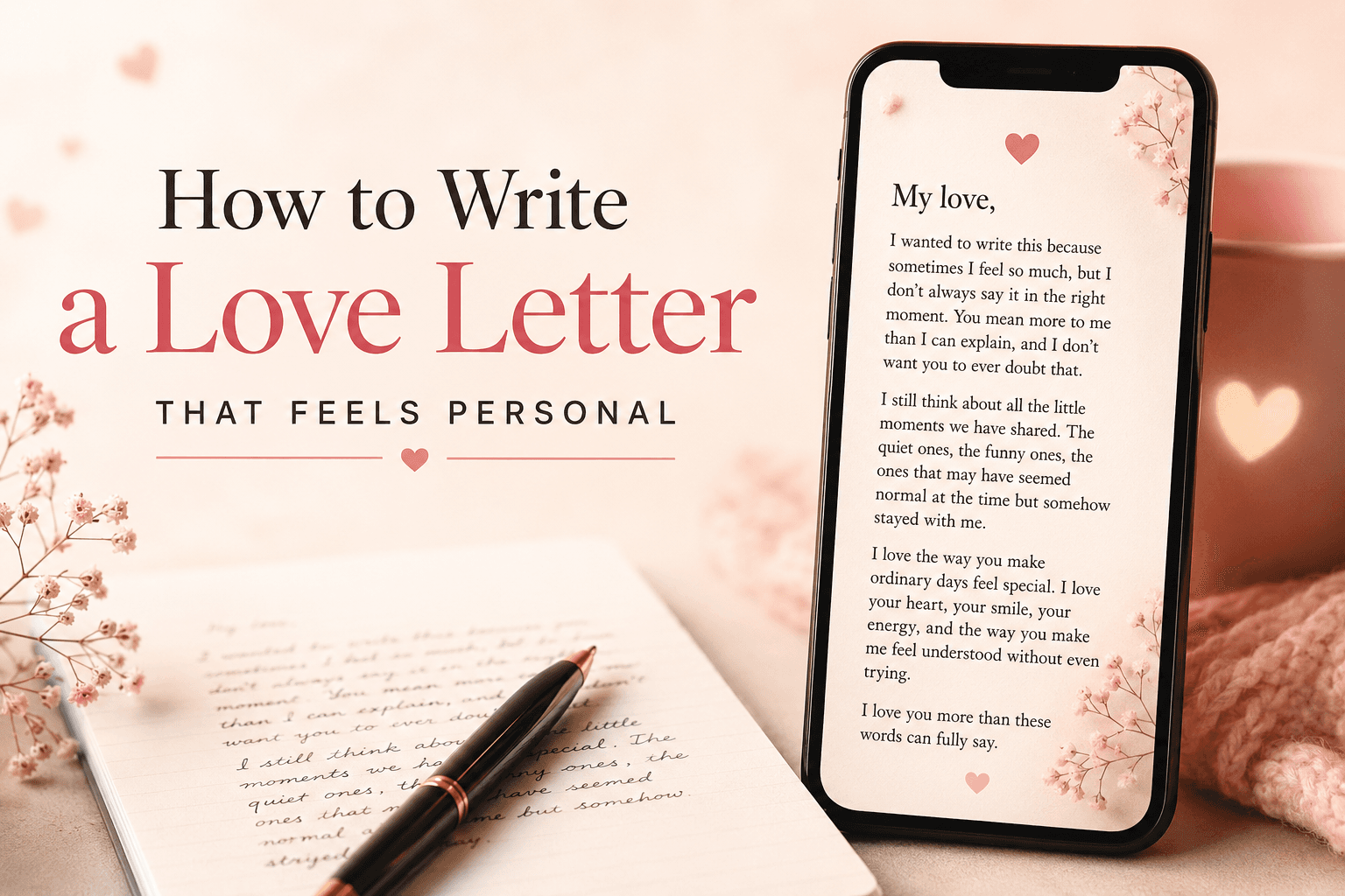 How to write love letter that feels personal